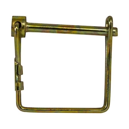 Buyers Products Snapper Pin - 1/4in Diameter x 3-1/2in Usable Length, Yellow Zinc Plated 66070